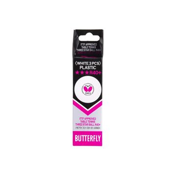 Butterfly 85144S R40+ 3 Yıldız 3'lü Masa Tenisi Maç Topu