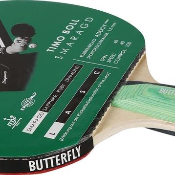 Butterfly Timo Boll Smaragd Masa Tenisi Raketi