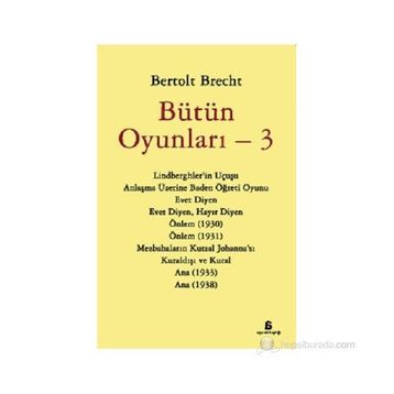 Bütün Oyunları - 3 - Bertolt Brecht
