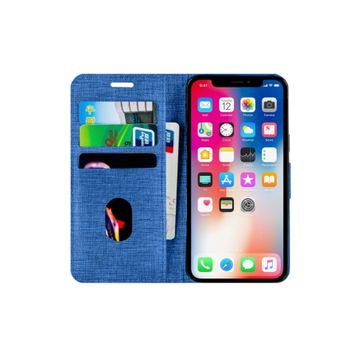 Buway Apple iPhone 11 Kartvizitli Cüzdan Mavi Cep Telefonu Kılıfı