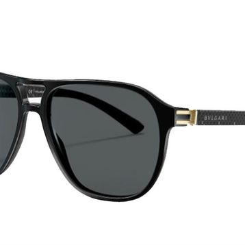 Bvlgari 7034 501/81 57 Siyah Köşeli Çerçeve Erkek Güneş Gözlüğü