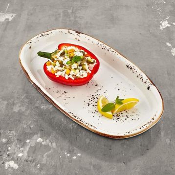 By Bone Porselen Elegance 19 cm Oval Tabak