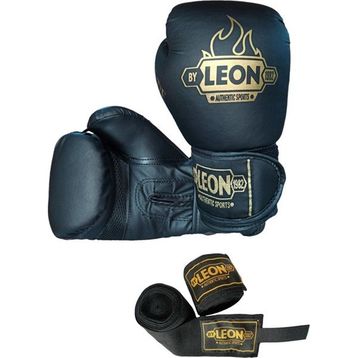 By Leon 1982 Leon Blade Training Siyah Boks Kickboks ve Muay Thai Eldiveni