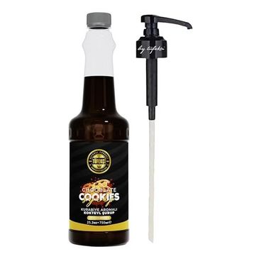 By Tüfekçi 750 ml Chocolate Cookies Aromalı Kahve Pasta ve Kokteyl Şurup