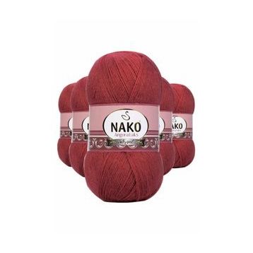 Byline Bordo 6679 5 Adet Angora Lüks El Örgü İpi
