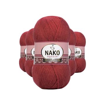 Byline Bordo 6679 5 Adet Angora Lüks El Örgü İpi
