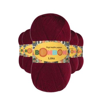 Byline Bordo 98220 5 Adet Lüks Patik İpi Yünü