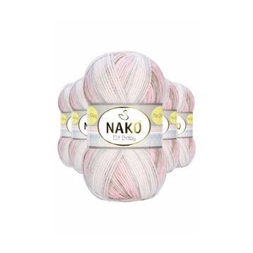 Byline Kahveli Pembe 32463 5 Adet Mini Batik Bebe El Örgü İpi