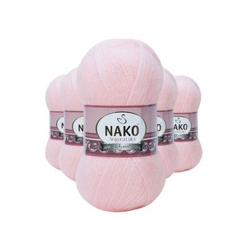 Byline Pembe 11502 5 Adet Angora Lüks El Örgü İpi