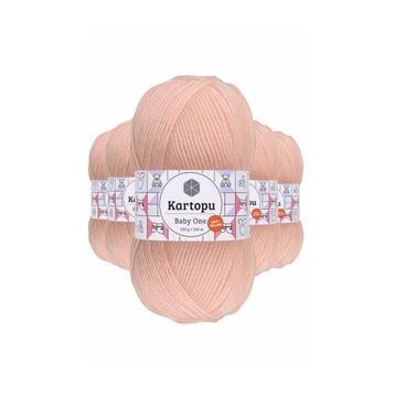 Byline Pembe K699 5 Adet Baby One Tüylenmeyen El Örgü İpi Yünü