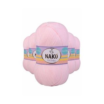 Byline Soft Pembe 2892 5 Adet Elite Baby El Örgü İpi Tüylenmeyen Bebek Yünü