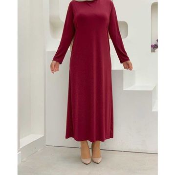 Bym Fashion 3202 Bordo Kadın Elbise