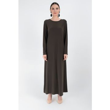 Bym Fashion 3202 Haki Kadın Elbise