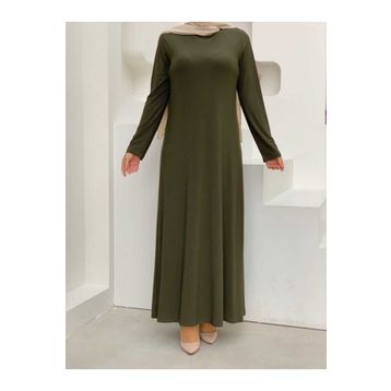 Bym Fashion 3202 Haki Kadın Elbise