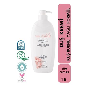 Byphasse Caresse Kuş Burnu Yağlı 1000 ml Duş Kremi