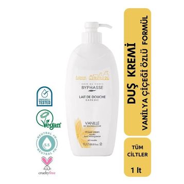 Byphasse Caresse Vanilya Çiçeği Özlü 1000 ml Duş Kremi