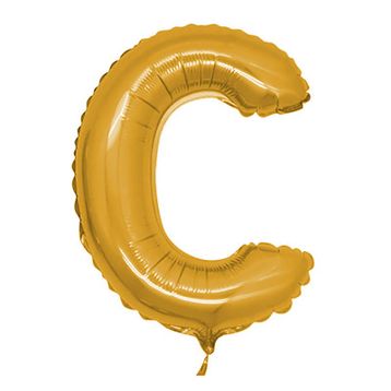 C Harf Altın 100 cm Folyo Balon
