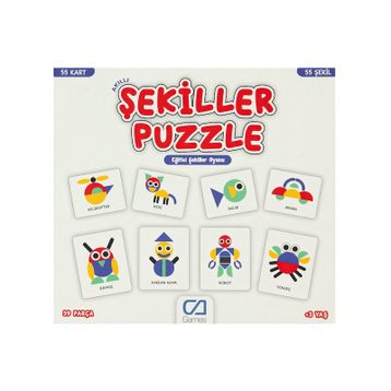 CA Games 19 Parça Şekiller Puzzle