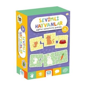 CA Games +2 Yaş Sevimli Hayvanlar 36 Parça Puzzle