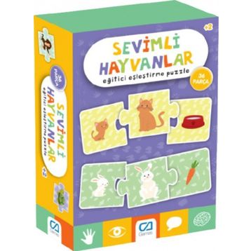 CA Games +2 Yaş Sevimli Hayvanlar 36 Parça Puzzle
