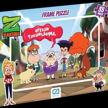 CA Games +3 Yaş Z Takımı 35 Parça Frame Puzzle