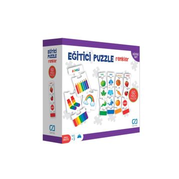 CA Games 5029 Eğitici Renkler 60 Parça Puzzle