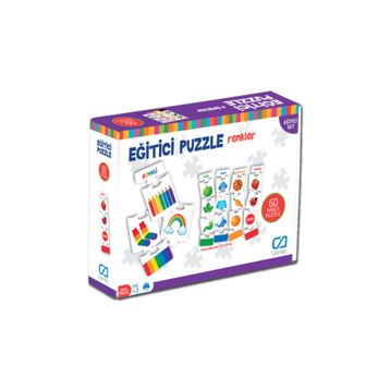 CA Games 5029 Eğitici Renkler 60 Parça Puzzle