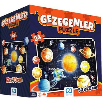CA Games 50x70 cm Gezegenler Yer Puzzle