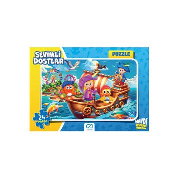 CA Games CAFRM-5121-5122 Sevimli Dostlar Frame 24 Parça Puzzle