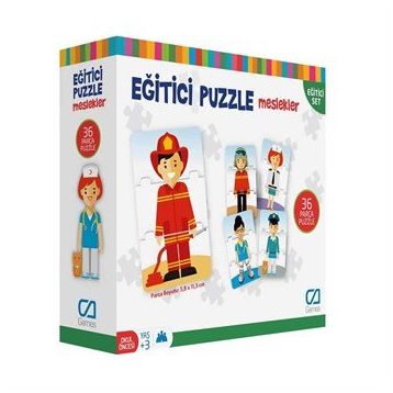 CA Games Meslekler 36 Parça Eğitici Puzzle