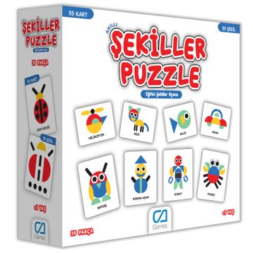 CA GAMES Şekiller Puzzle Eğitici Şekiller Oyunu