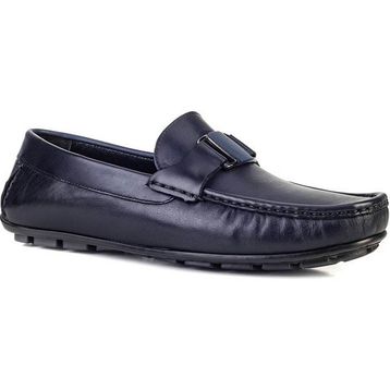 Cabani 010M3823 Özel Tasarım Hakiki Deri Lacivert Erkek Loafer Ayakkabı