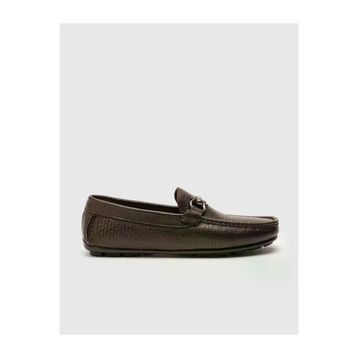 Cabani 010M823A Hakiki Deri Kahverengi Erkek Loafer Ayakkabı