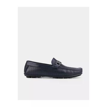 Cabani 010M823K Hakiki Deri Lacivert Erkek Loafer Ayakkabı