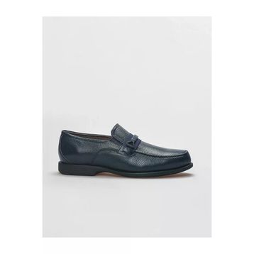Cabani 121M1116 Hakiki Deri Lacivert Toka Detaylı Erkek Loafer Ayakkabı