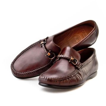 Cabani 167M098 Hakiki Deri Kahverengi Erkek Loafer Ayakkabı