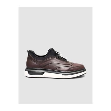 Cabani 2410 Hakiki Deri Kahverengi Erkek Günlük Sneaker