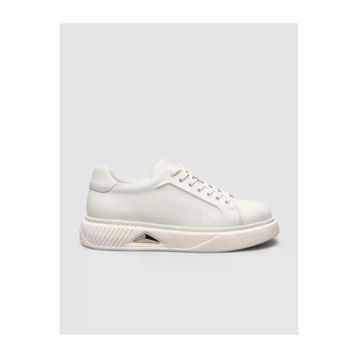 Cabani 2799 Nubuk Deri Beyaz Erkek Sneaker