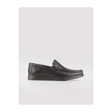 Cabani 523M1551 Hakiki Deri Siyah Sneaker Erkek Günlük Ayakkabı