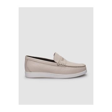 Cabani 523M1738 Hakiki Deri Bej Loafer Erkek Günlük Ayakkabı