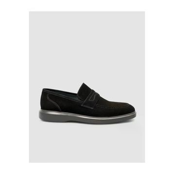 Cabani 700 Süet Hakiki Deri Siyah Erkek Loafer Ayakkabı