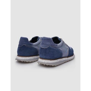 Cabani Deri Süet Bağcıklı Mavi Erkek Sneaker