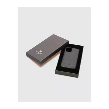 Cabani iPhone 11 Pro Siyah Hakiki Deri Telefon Kılıfı