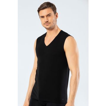 Cacharel 1304 Siyah Spor V Yaka Erkek Atlet