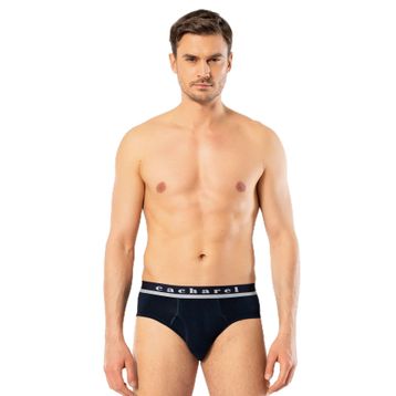 Cacharel 1311 Lacivert Likralı Bantlı Erkek Slip Külot