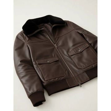 Cacharel 50293324-VR029 Erkek Kahverengi Deri Mont