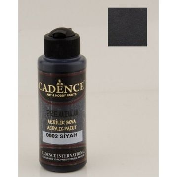 Cadence 0002 Premium Siyah 120 ML Akrilik Boya