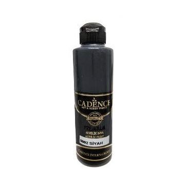 Cadence 0002 Siyah 250 ml Akrilik Boya
