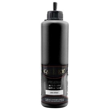 Cadence 0002 Siyah 500 ML Premium Akrilik Boya