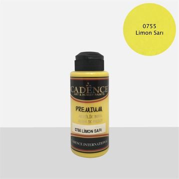 Cadence 0755 500 ml Limon Sarı Premium Akrilik